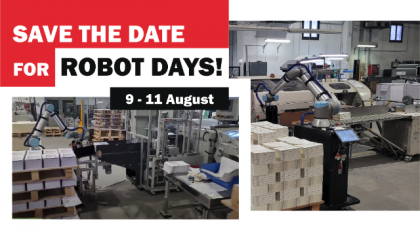 SAVE THE DATE FOR ROBOT DAYS ON 9 - 11 August!