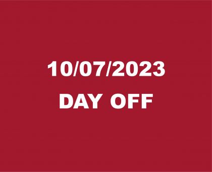 DAY OFF ON 10/07/2023