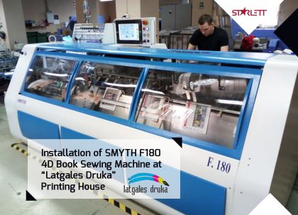 Installation of SMYTH F180 4D Book Sewing Machine at 