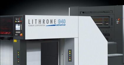 First Komori Lithrone GL840P Advance model in Europe!