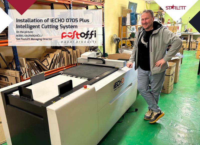 NEW INSTALLATION - IECHO PK 0705 PLUS INTELLIGENT CUTTING SYSTEM AT POSTOFFI