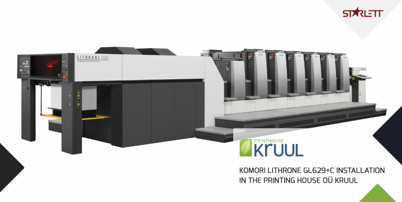 NEW KOMORI LITHRONE G29+C INSTALLATION AT Kruuli Trükikoda