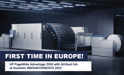 HP PAGEWIDE ADVANTAGE 2200 - FOR THE FIRST TIME IN EUROPE AT HUNKELER INNOVATIONDAYS!