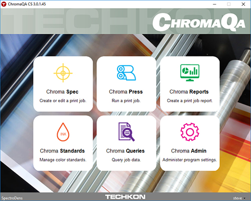 Densitometers: ChromaQA Client software