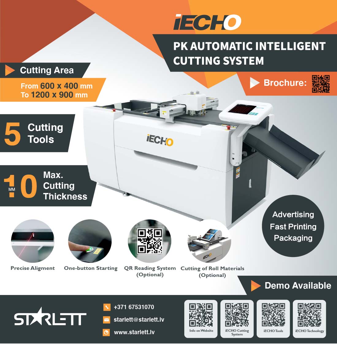 Cutting Equipment: iECHO Digital Cutting Solution PK/ PK Plus