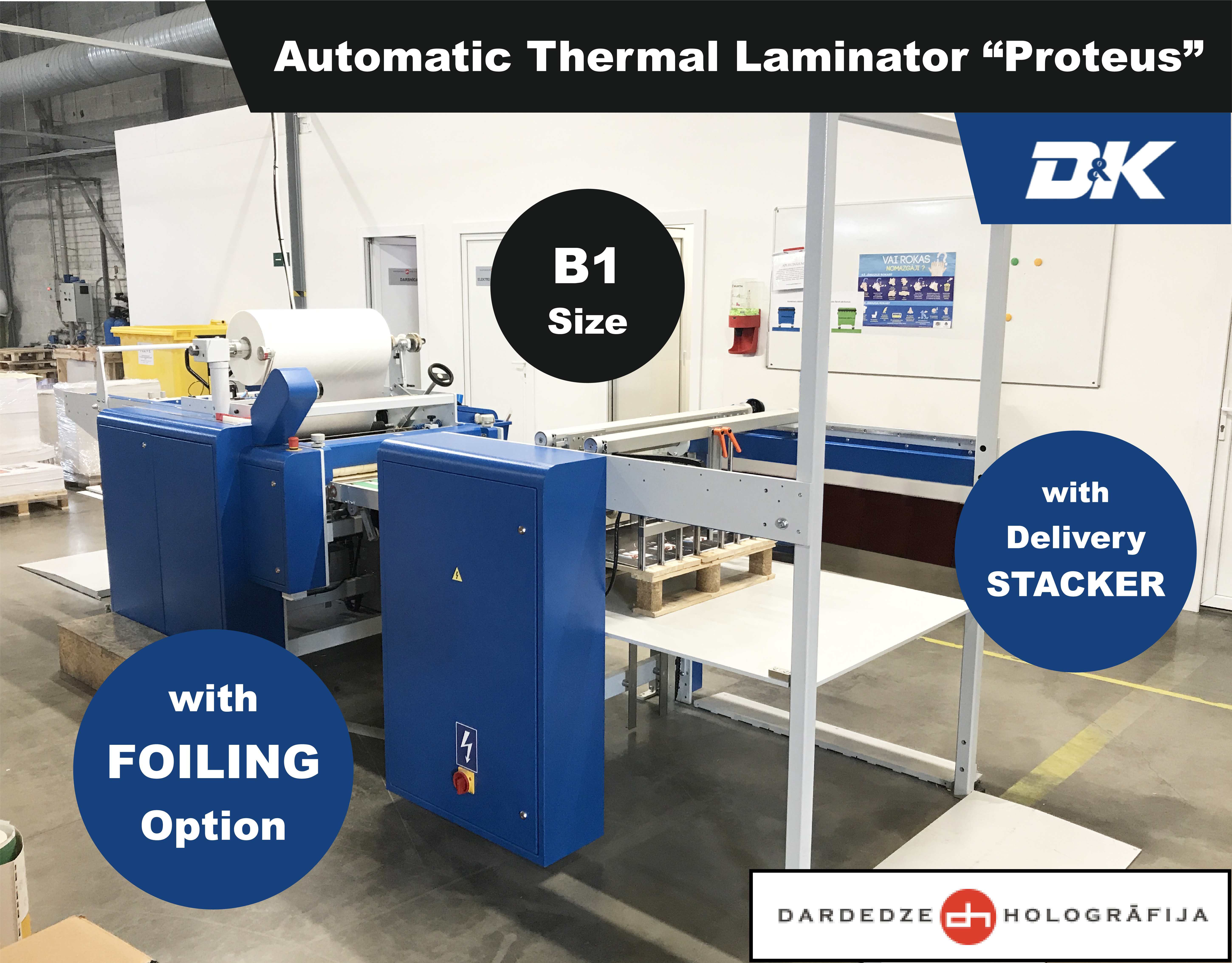 D&K LAMINATOR WITH FOILING OPTION | NEW INSTALLATION!